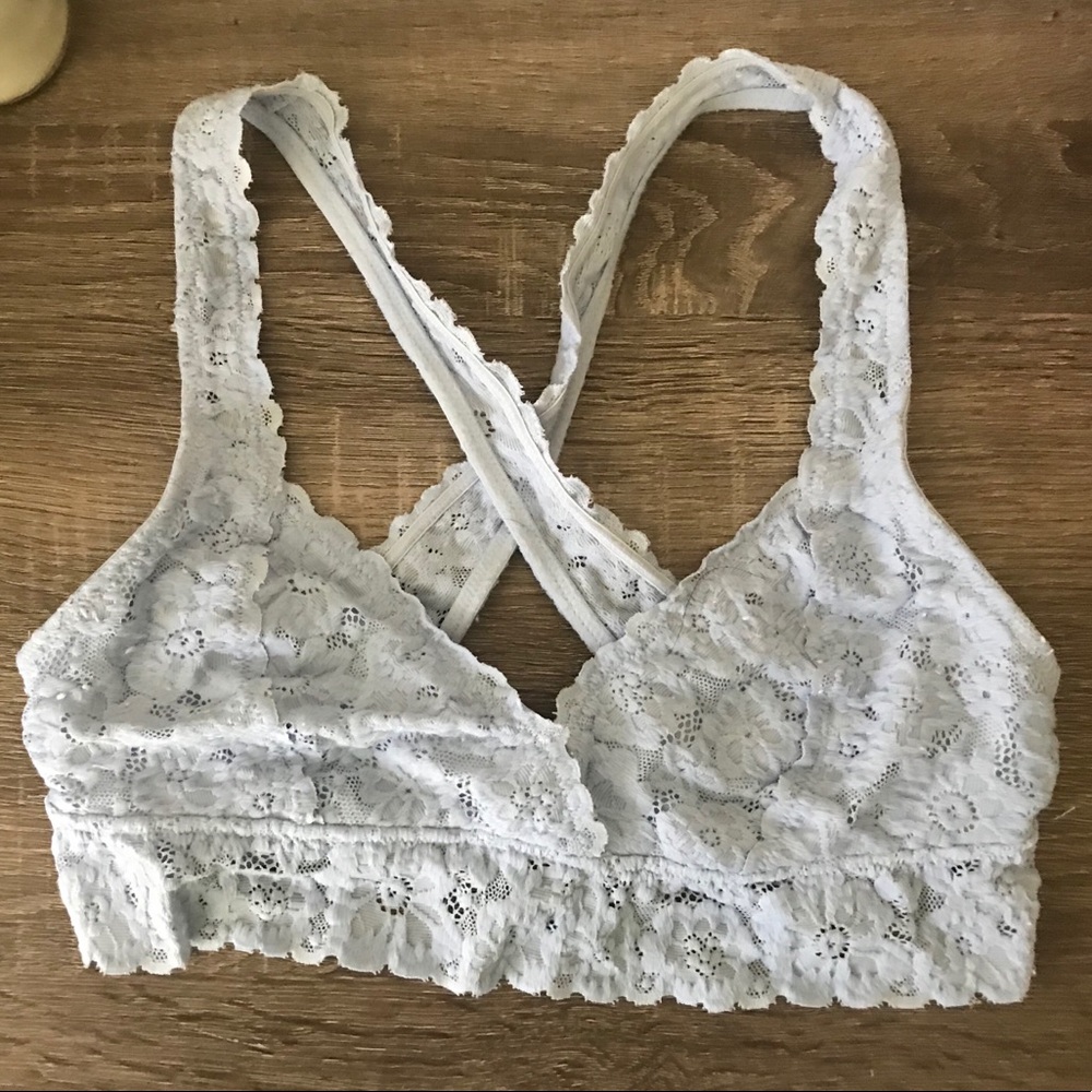 Aerie light blue lace bralette